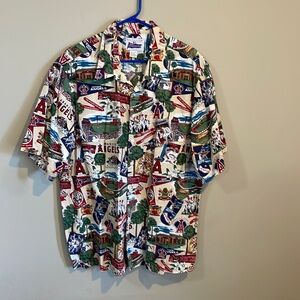 Reyn Spooner MLB Anaheim Angels Hawaiian shirt